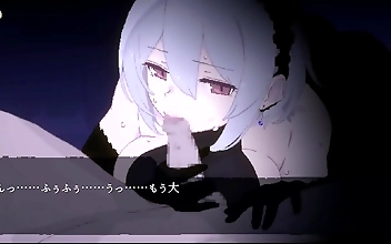 JAV Pornstar DECOY Seduces With Blue Clouds As The Witch