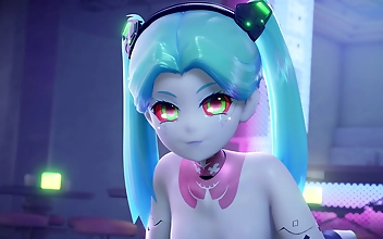 Sexy AND Fierce: Rebecca's Cyberpunk Adventure As An Edgerunner!