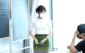 Jav Teacher With A Smokin' Hot Ass In Action