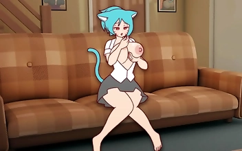 Japanese Babe Gumball Goes Wild In Explosive Porno Animation