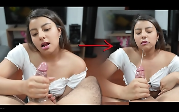 Jaw-Dropping Handjob Action - Step-Sister's Secret Therapy For Erection Problems!