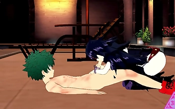 Japanese School Girl's Deku Midnight Blowjob And Handjob, Uncensored Horny Cumshot Gameplay - TheReal3DStories