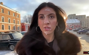 Japanese Girl Gets Cummed On Her Face In Public Cumwalk