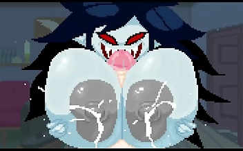 Watch Marceline Play With Her Own Tits Before Deepthroating You