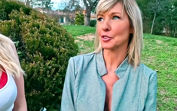 Japanese Blonde Milf Crazily Searching For A Steamy Threesome