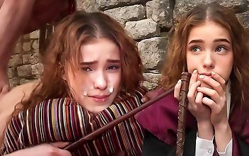 Voluptuous Hermione Struggles With Magic In Steamy Roleplay