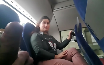 Watch Jav Porn: Exhibitionist Seduces MILF To Suck And Jerk His Dick On A Bus