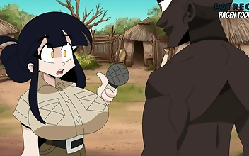 Japanese Hottie Audrey Surrounded By Giant Wangs In Hagen Toons' Exclusive Video!