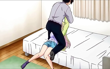 Jap Step-Sis Sucks Senpai's Cock To Escape Anime Hentai