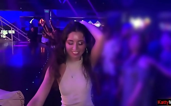 Experience Triple Penetration With A Cute Club Bathroom Fuck Session
