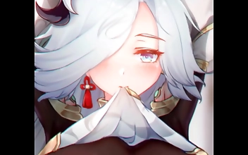 Japanese Beauty Genshin Fills Shenhe With Creamy Goodness!