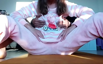 Japanese Stepsister's Secret Touch: Teasing Alert With Small, Hot Pussy