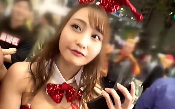 Watch As Slutty Aimi Steps Out In Shibuya With Her Juicy Butt And Bouncy Titties!