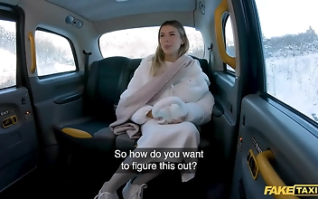 Watch As The Beautiful Lingerie Model Gets Down And Dirty With The Taxi Driver!