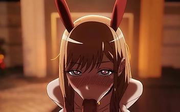 Marin The Bunny Gives Blowjob Before Getting Creampied - Uncensored Cartoon