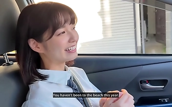 Japanese Beauty Sumire's Steamy Beach Date Ends In Hot Sex At Her Boyfriend's House!