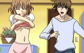 Uncovered: Busty Step Sister Caught Changing Clothes - Hentai Video