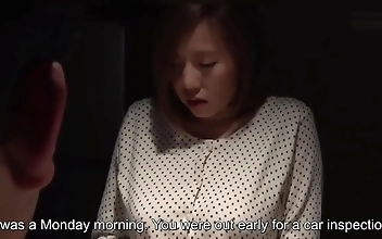 (ENG SUB) Sneaky Japanese Housewife Gets Banged By Huge Cock Mechanic (Fully Subbed JAV,