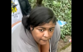 Japanese BBW Gets Pounded In Public Tunnel S