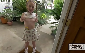 Spontaneous Date: Cute Teen Meets Internet Crush