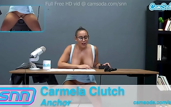 Newsworthy Narration on the Sybian! Camsoda News Reporter Rides and Reports