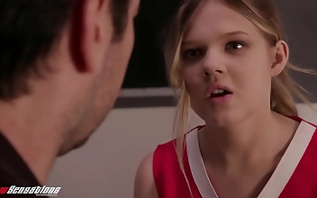 Unleash Your Fantasy with Blonde Teen Cheerleader Coco Lovelock's Cock Crazy Antics!