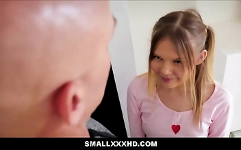 Coco Lovelock's Luscious Little Young Tiny Blonde Teen Gets Nailed by Stepdad's Boss, MILF Orgasmic Ride!