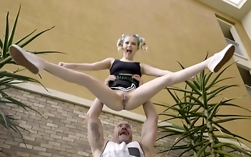 Experience the Coco Lovelock phenomenon - sexy blonde teen fucked by her coach for a spot on the team!