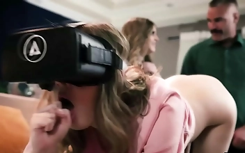 Coco Lovecock's Virtual Reality Self-Pleasure Session with Charles Dera and Codi Vore for a Sexy Threesome