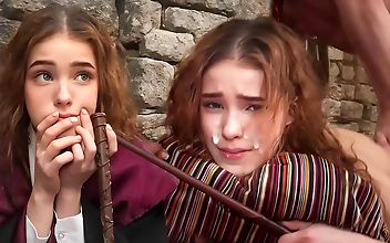 Japanese School Girl Hermione Struggles With A Magic Wand - No Lube